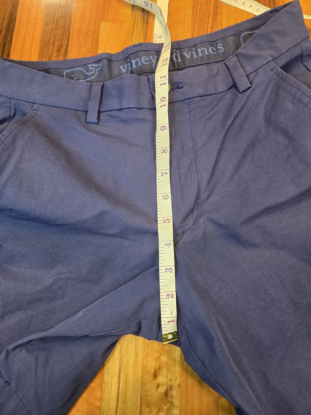 Vineyard Vines Navy Blue Flat Front Stretch Cotton Shorts